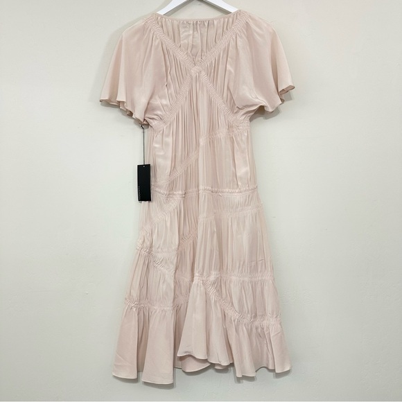 Thakoon Silk Nude Ruched Dress - Picture 7 of 13